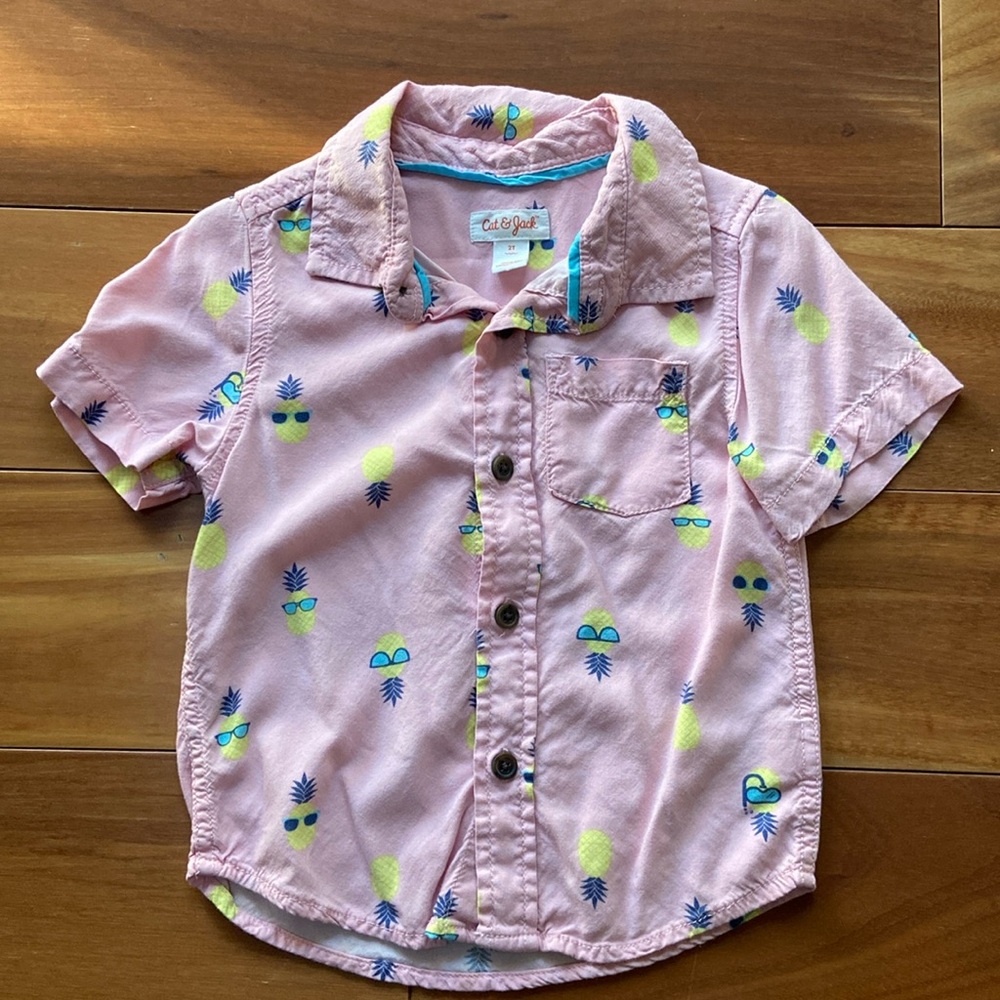 Cat & Jack Super Soft Button Down Shirt 2T